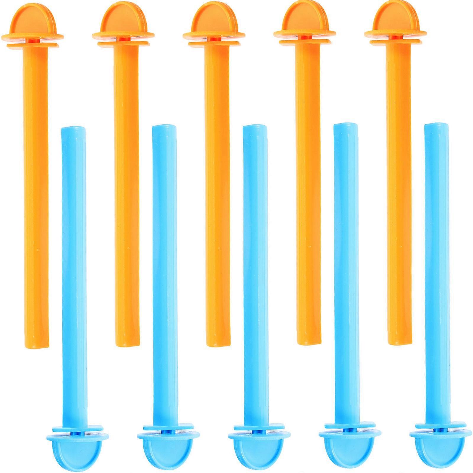 Plastic Bird Perch Stand 10pcs Set Rust Resistant Platform for Parrots, Parakeets, Cockatiels, Lovebirds Easy to Clean & Multi Functional