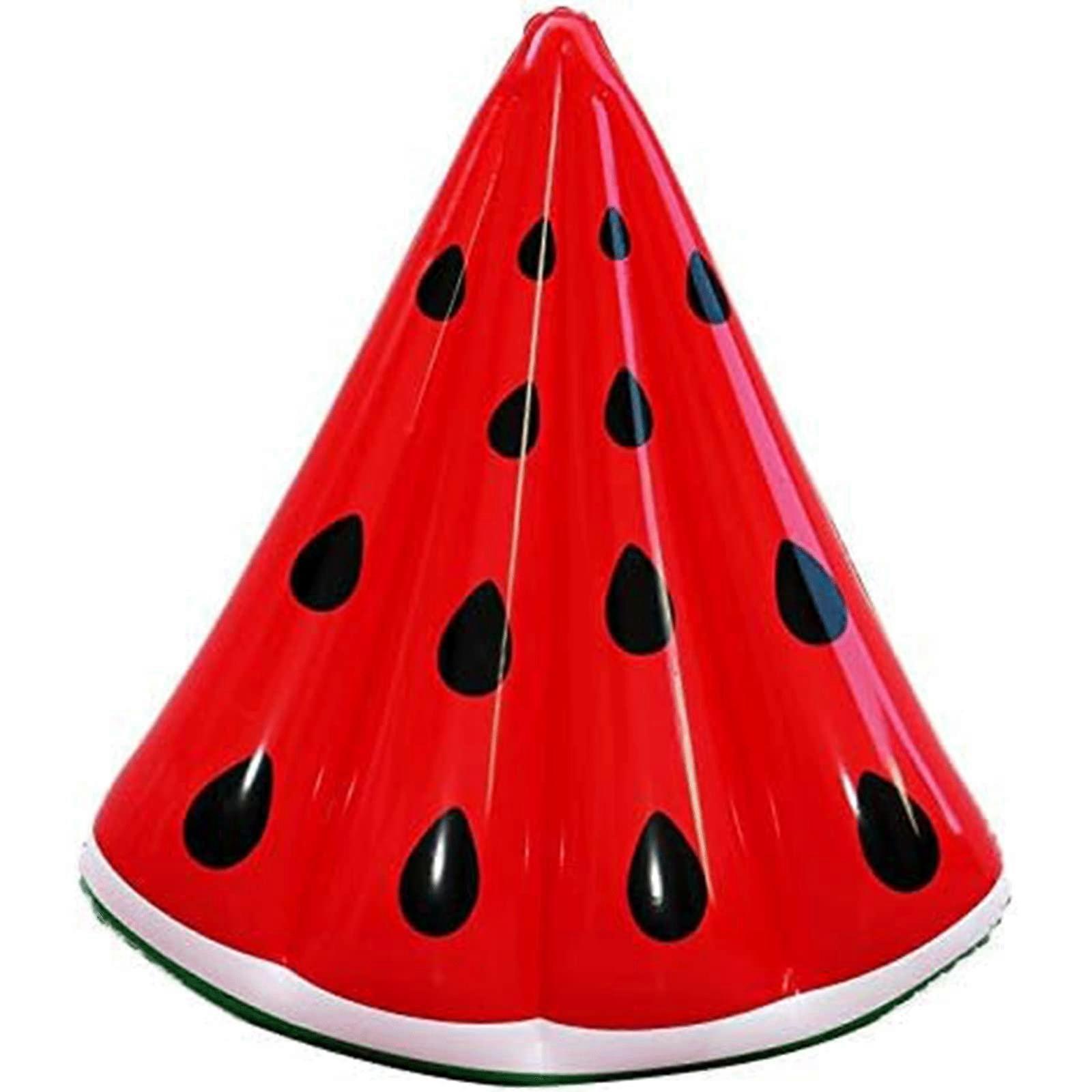 Watermelon-Shaped Inflatable Pool Float - Portable Raft Lounge for Adults, Summer Party Decorations, Durable PVC Material