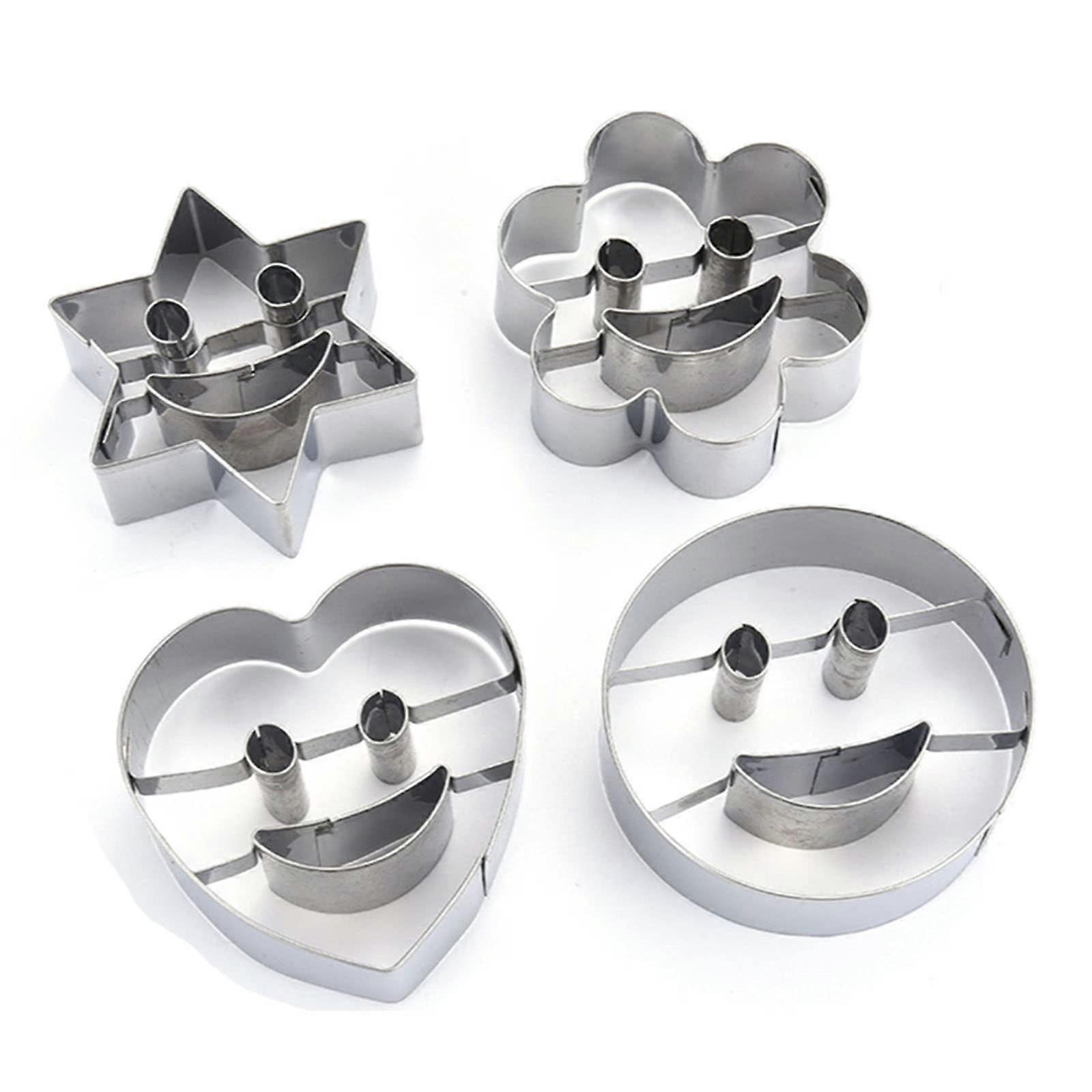 3D Cartoon Fondant Cake Mold, Stainless Steel Cookie Cutter for Kids, Food Safe Baking Tool, Silver Kitchen Accessory