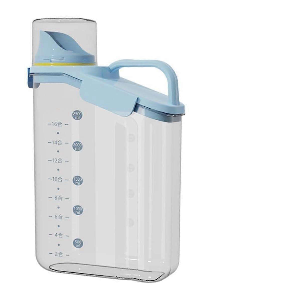 Muesli dispenser for dry food, airtight container, storage container for kitchen, airtight food cereal dispenser (Blue, 2800ml) 2800ml Blue