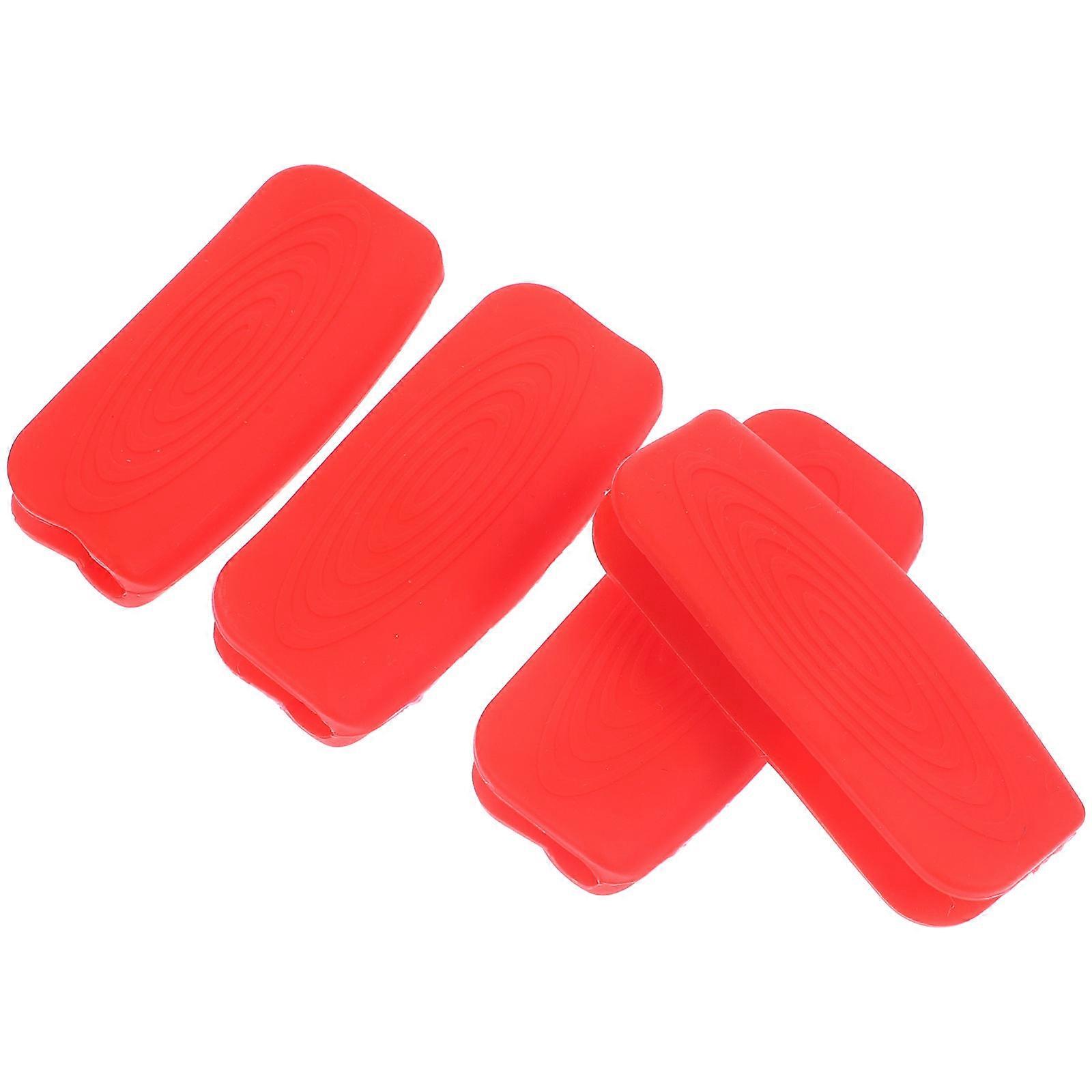 Pan Handle Covers Heat Resistant Bendable Kitchen Tools Anti-Slip 4Pcs