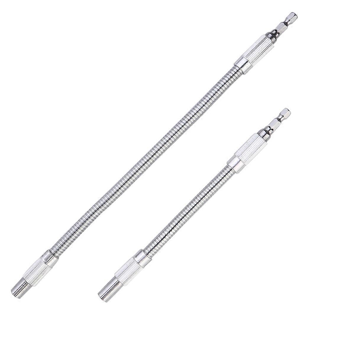Electric Drill Adapter Extension Tool Flexible Drill Bit Shaft Furniture Assembly 29.70X1.50X1.50CM 2Pcs