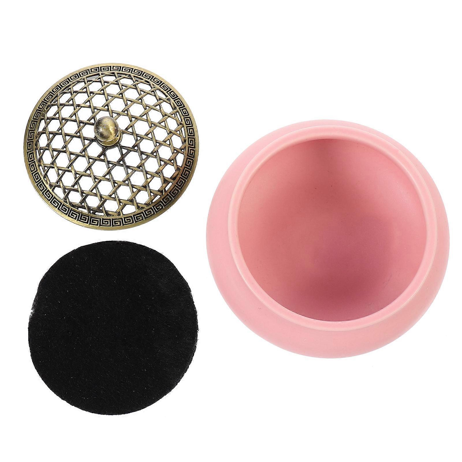 Fragrance Cone Burner Ceramic Aromatherapy Decoration Home Ornaments Pink 10X10X7.6CM Relaxation 1Pc