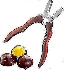 Chestnut Opener, Nutcracker Chestnut Clip | Compact Ergonomic Handle Heavy Duty Strong Chestnut Peeler for Dried Fruits and Almonds