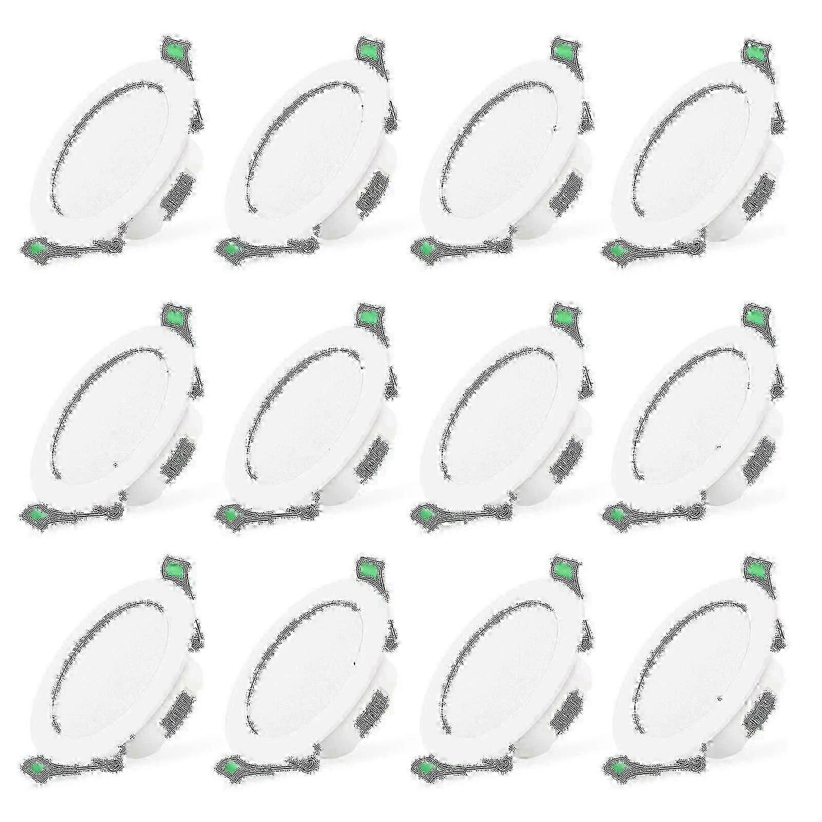 12pcs 7w White Led Downlight Recessed Ceiling Lights Slim Spot Light