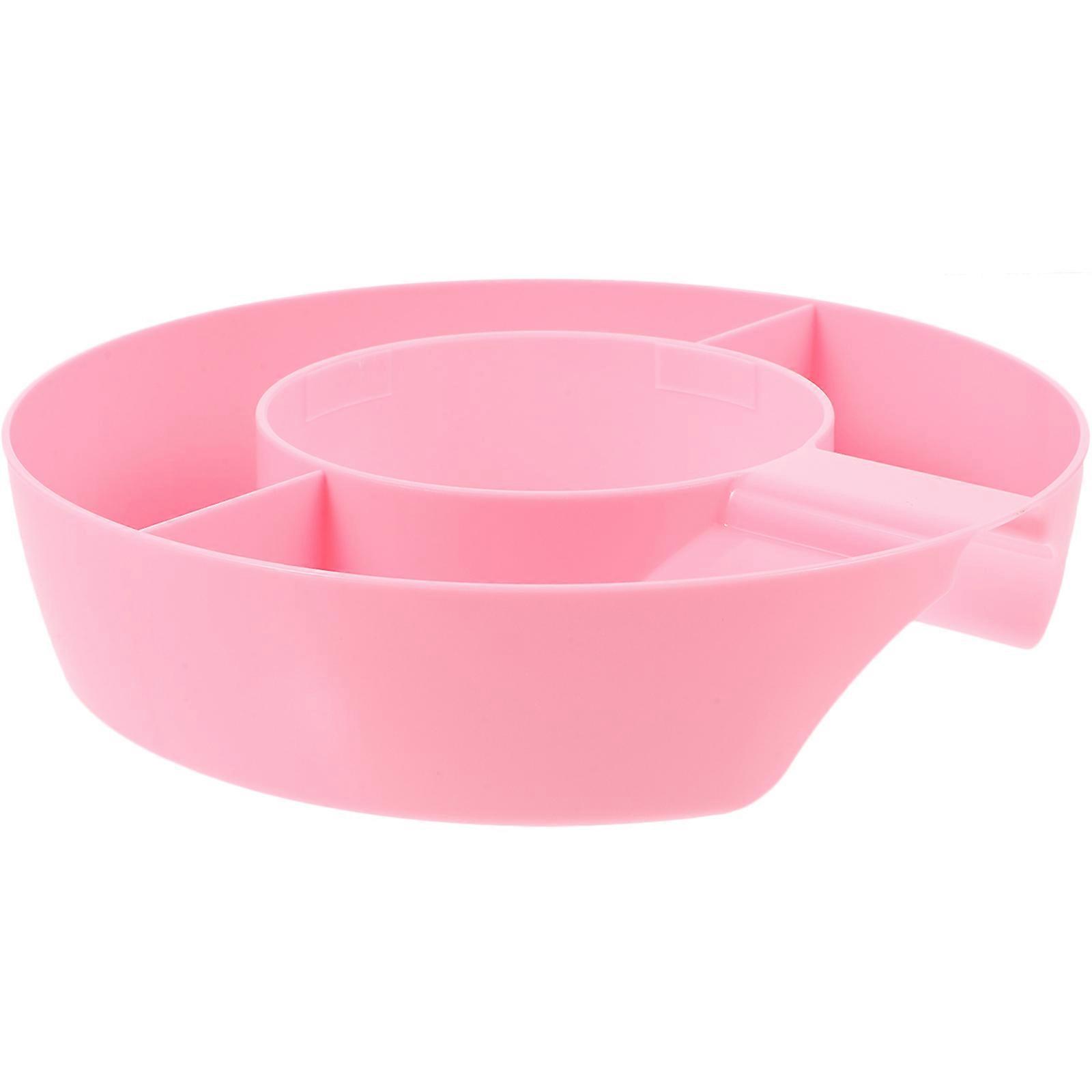Cup Snack Tray Snack Tray Reusable Round Cute Appearance Accessory for Picnic and Camping 7.9×7.9×1.6in 1Set