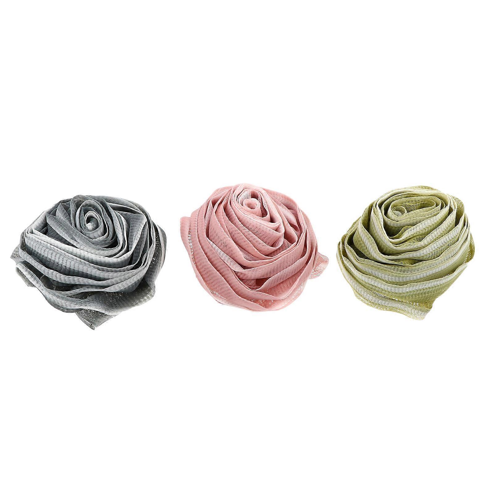 Shower Scrubbing Ball Bath Ball Adult Shower Mesh Scrubber Pink Dead Skin Removal 3Pcs