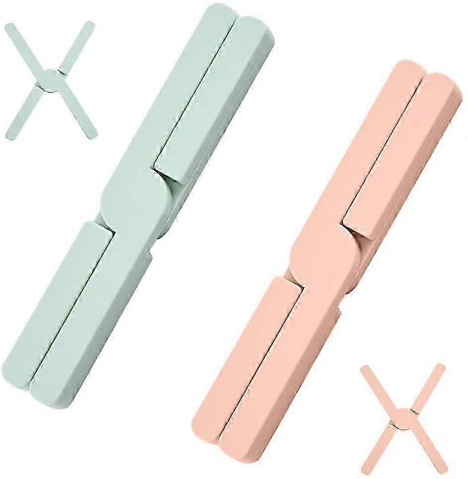 2 Pieces Foldable Trivet, Heat Resistant Silicone Coasters, Creative Kitchen Insulation Pad