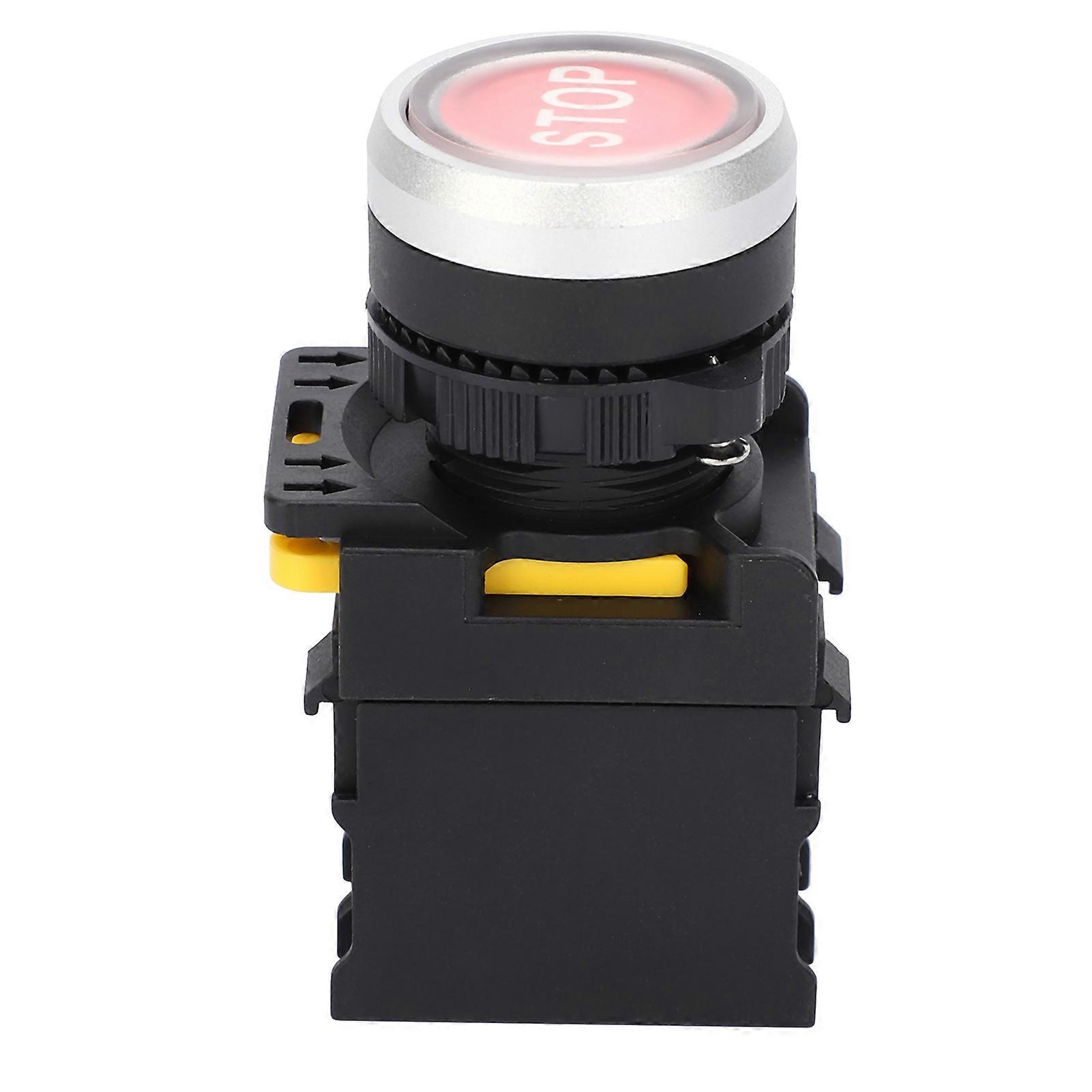 Stop Waterproof Button Emergency Push Switch Self Resetting Manual Tools 10A AC220V