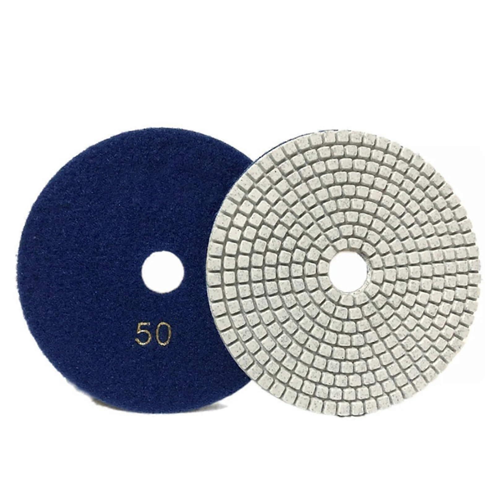 7 Inch Diamond Polishing Pads 180 mm Flexible Grinding Wheels for Granite Marble Grit 50 Dry Wet Use
