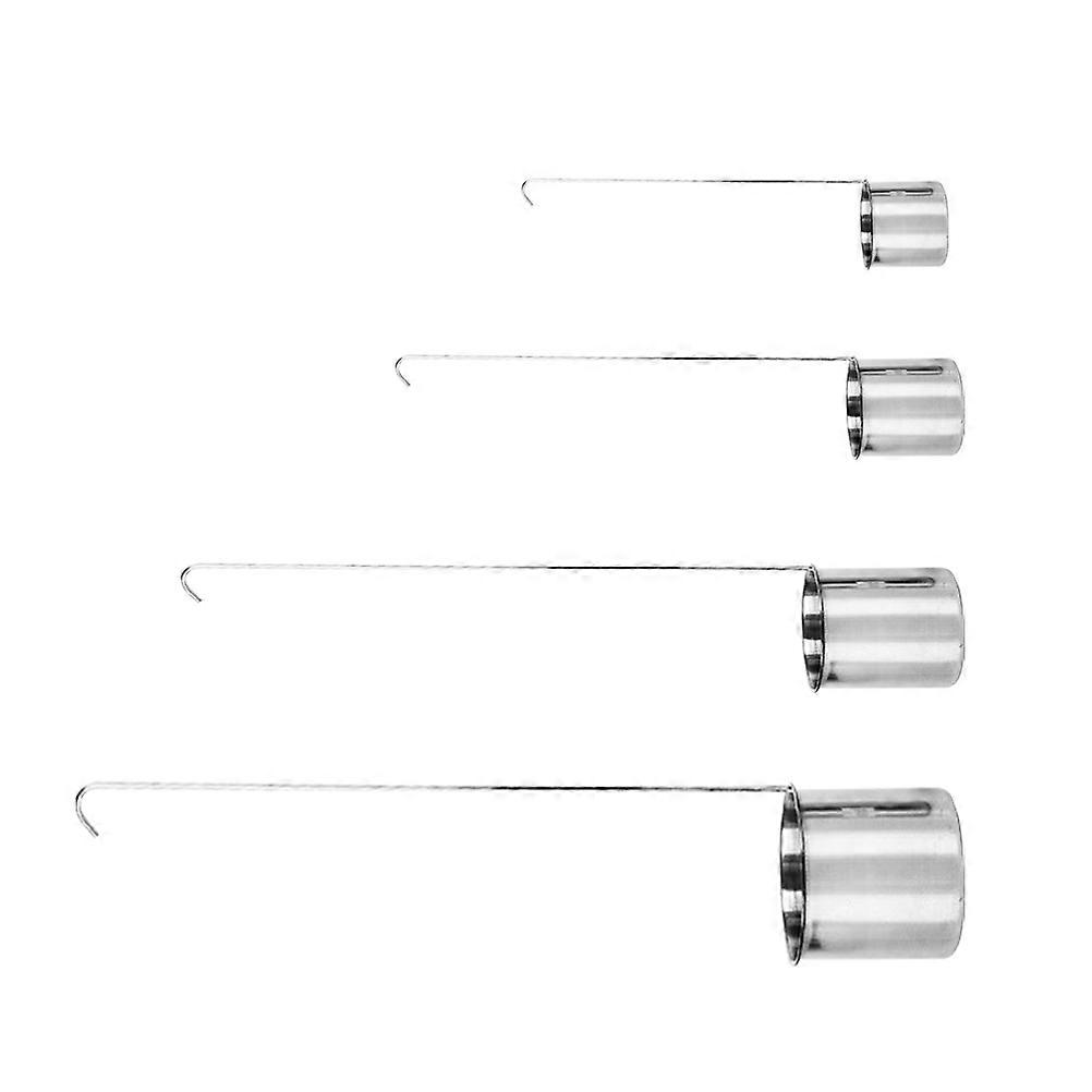 Stainless Steel Wine Dipper Set 4PCS for Bar Use with Accurate Measuring Scale Silver 50ml 100ml