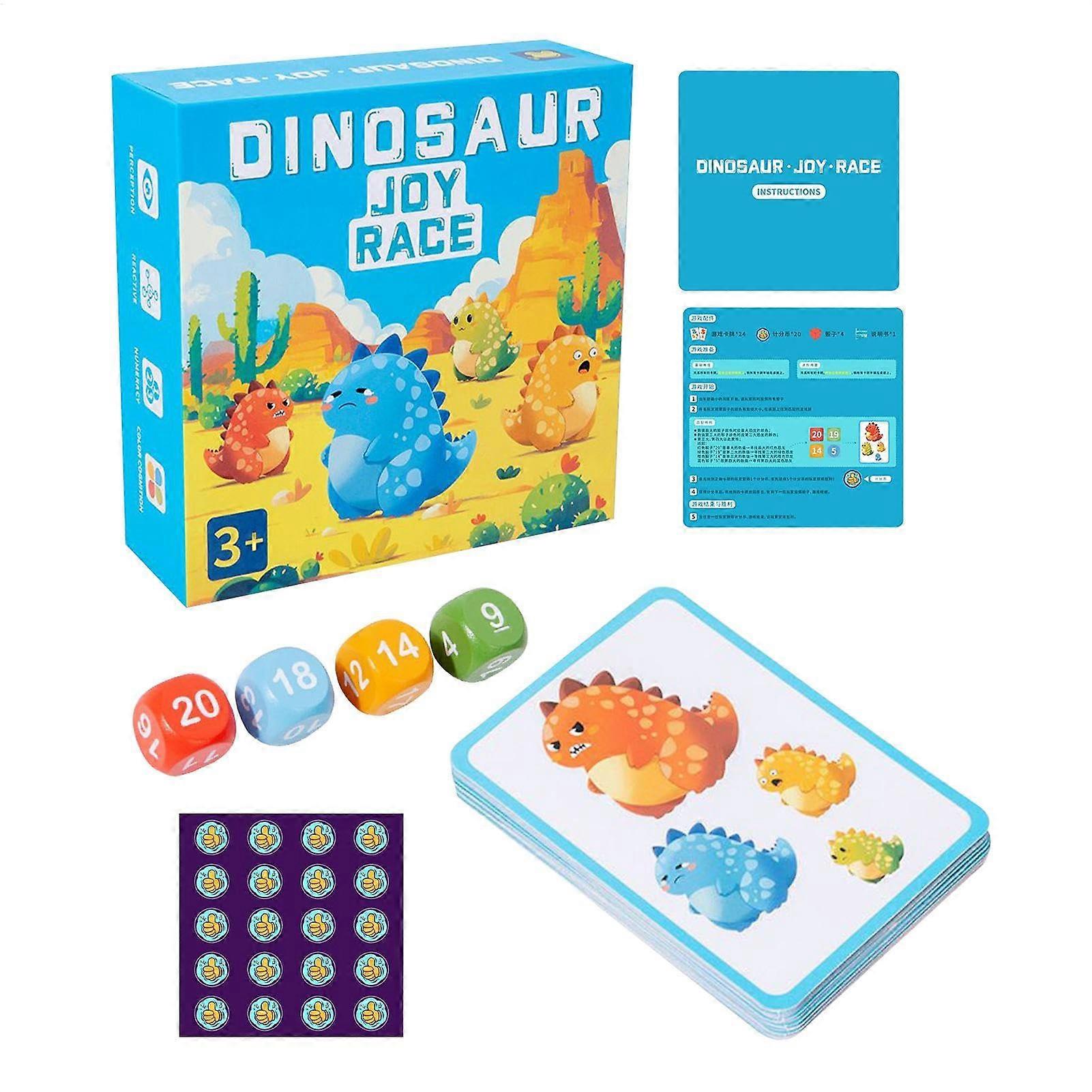 Pedagogical combination documents, dinosaur math card learning toy sets, interaction competition, parentpony interaction, colors