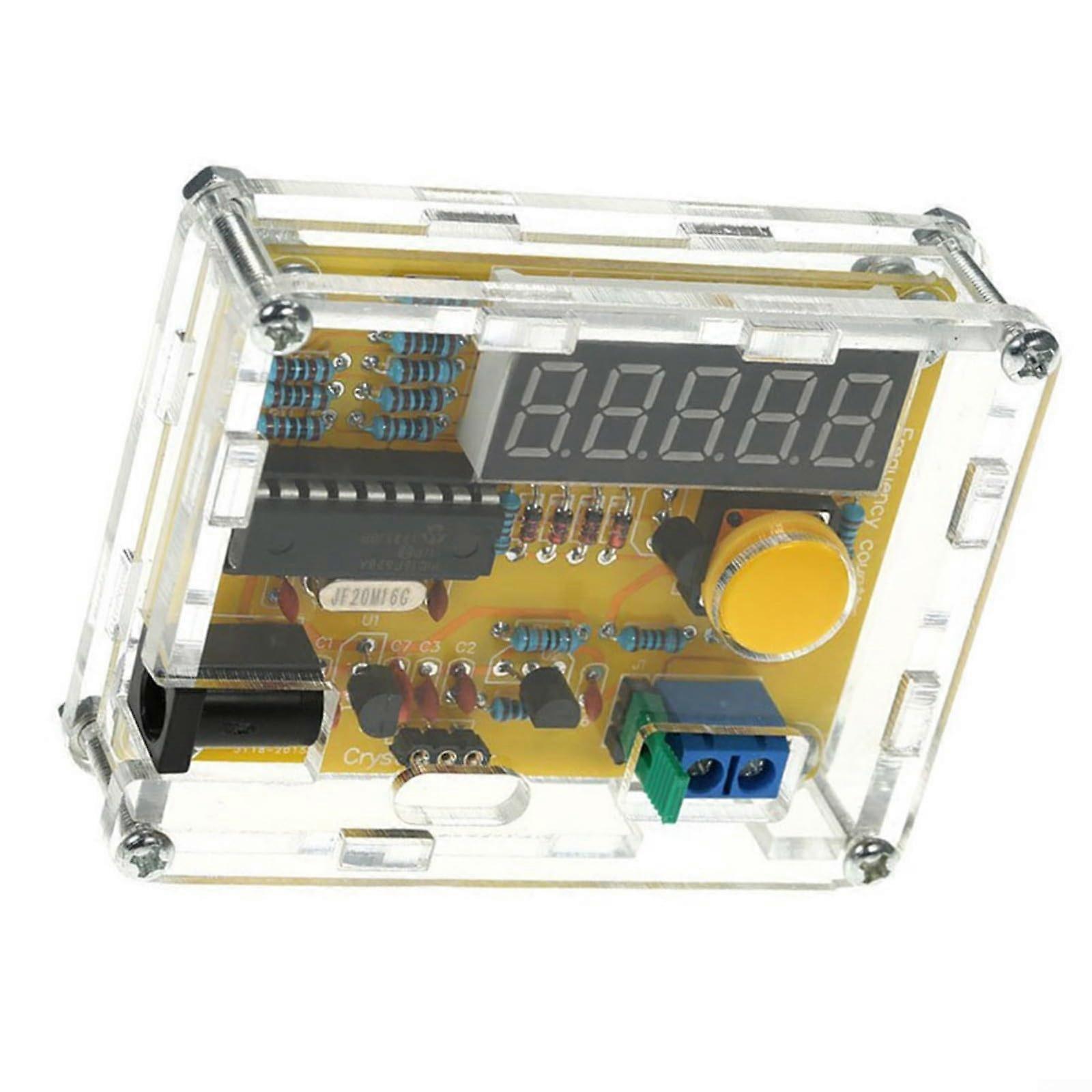 DIY Kit Frequency Meter 1 Hz to 50 MHz for Crystal Oscillator, 5Digit Display, Tester with LED Screen and Automatic Range Switching (2 Pieces)