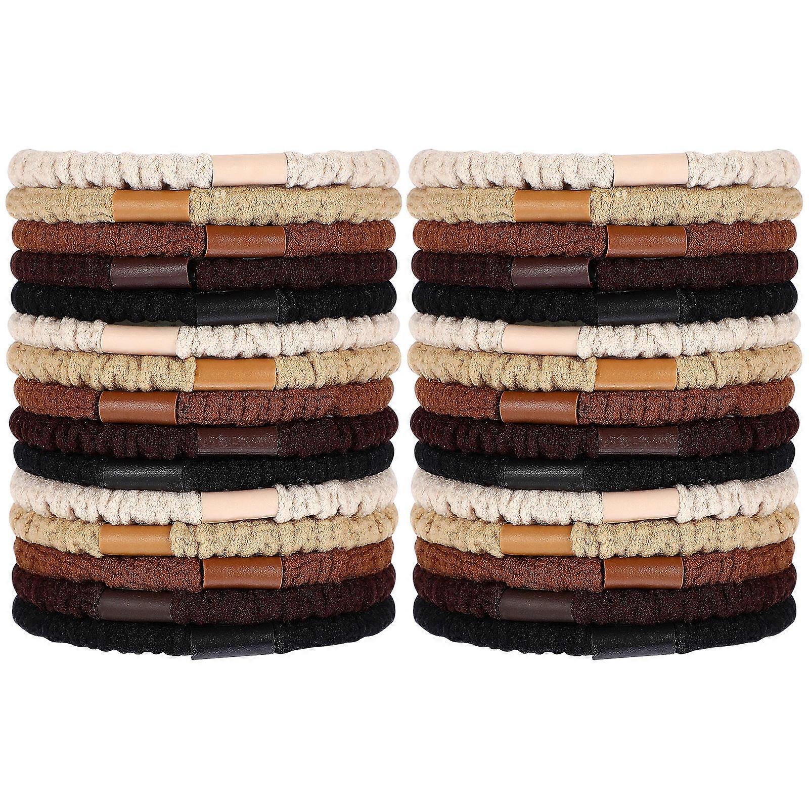 25pcs Soft Elastic Hair Bands for Women – Versatile Ponytail Holders for Thick & Thin Hair, All Styles & Daily Use