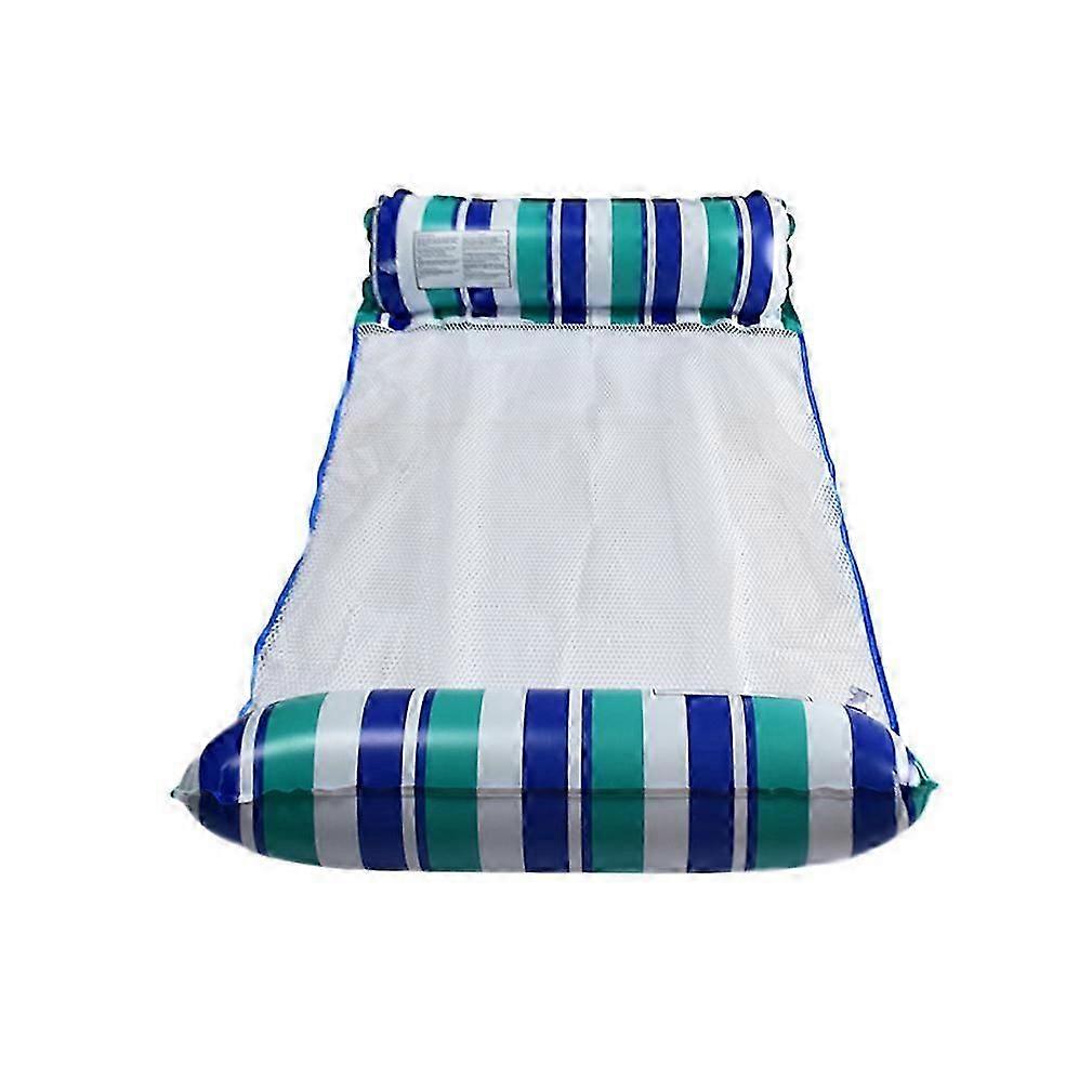 Blue Inflatable Floating Bed for Poolside Leisure Time