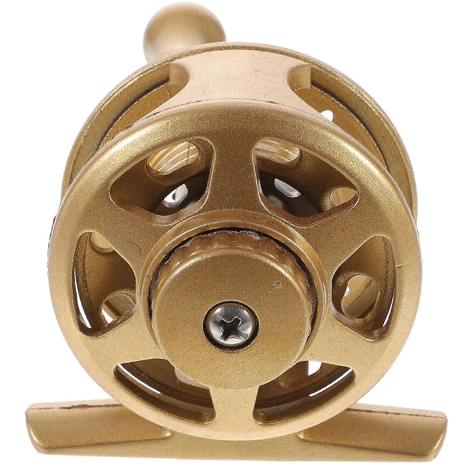 Yellow Plastic Ice Fishing Reel with Large Line Capacity for Smooth Operation and Comfortable Grip