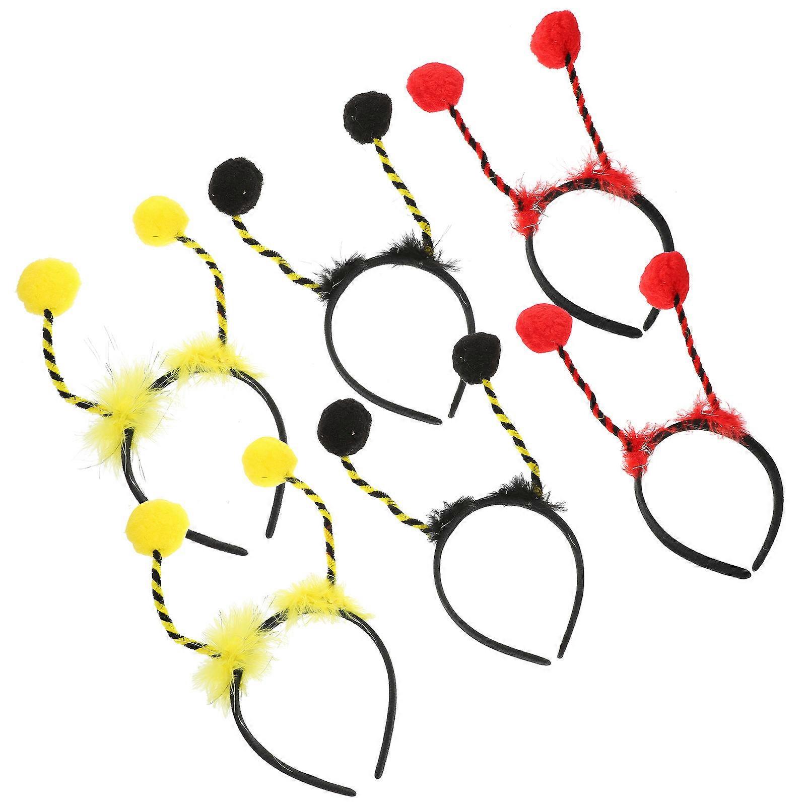 Cute Bee Style Antenna Headband for Halloween Party Assorted Color Cloth One Size Fits More Lightweight and Durable