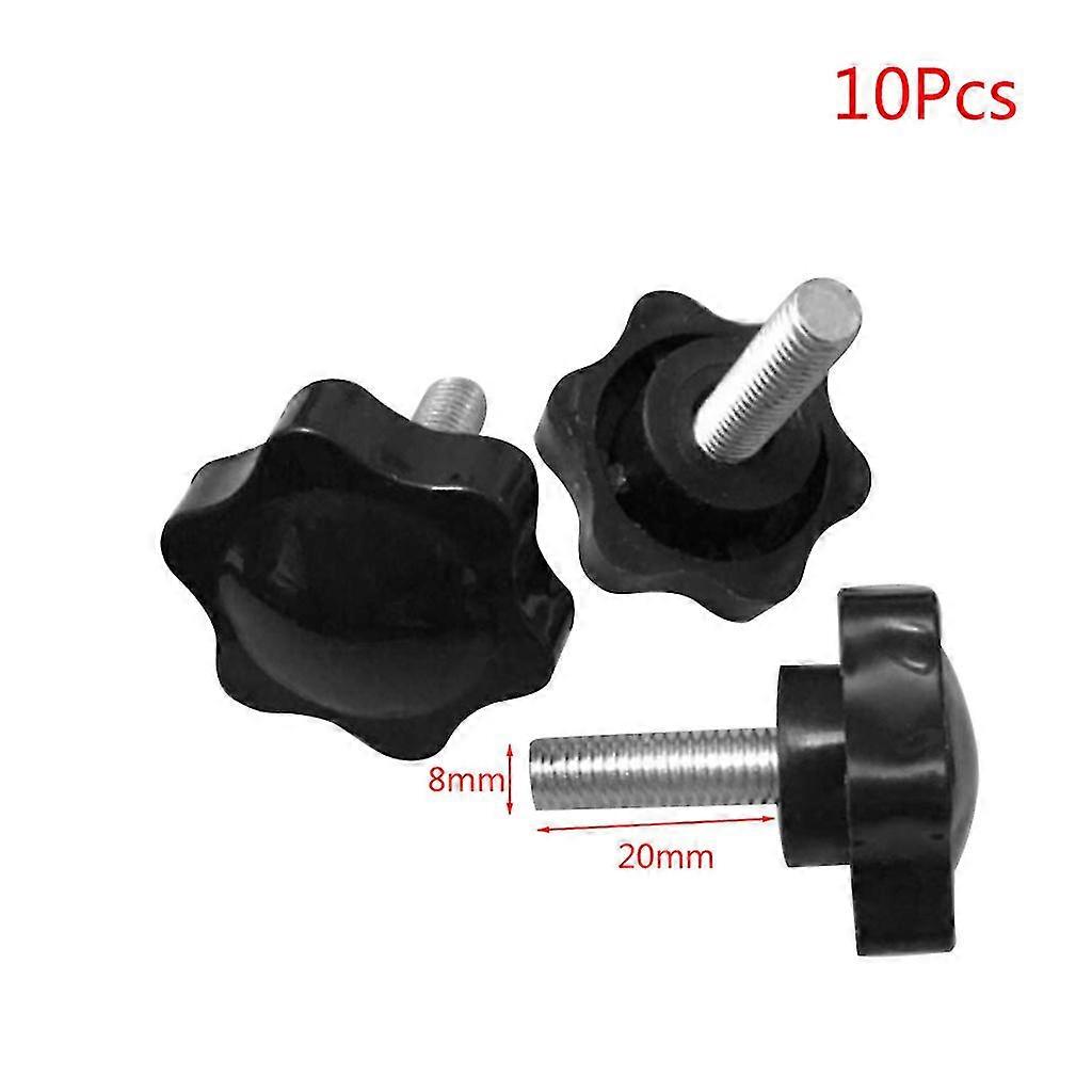 10Pcs M6 M8 Threaded Star Knobs for Clamping Screws Handles