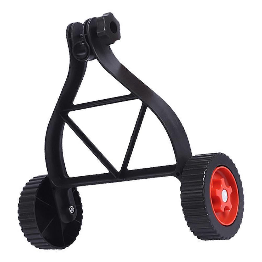 Durable Iron and Rubber Lawn Mower Wheel for Garden with Large Load Capacity and Stability Black