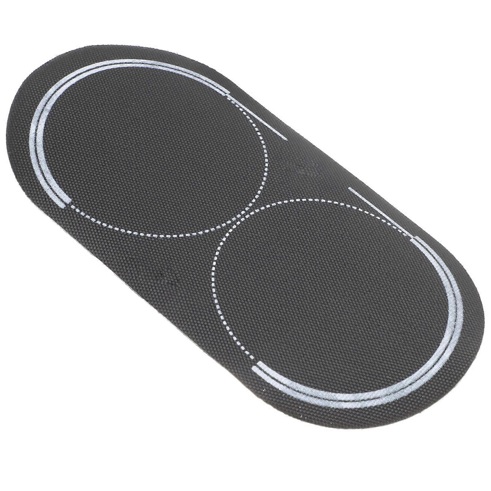 Double Pedal Drum Patch Sticker For Kick Drum Protection In Performance Or Studio Sessions Black Color 1Pcs