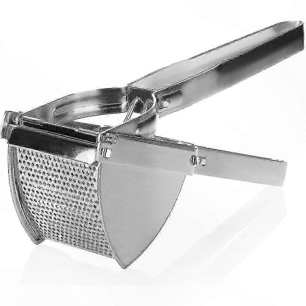 Stainless Steel Potato Press with Spaghetti Maker Functionality