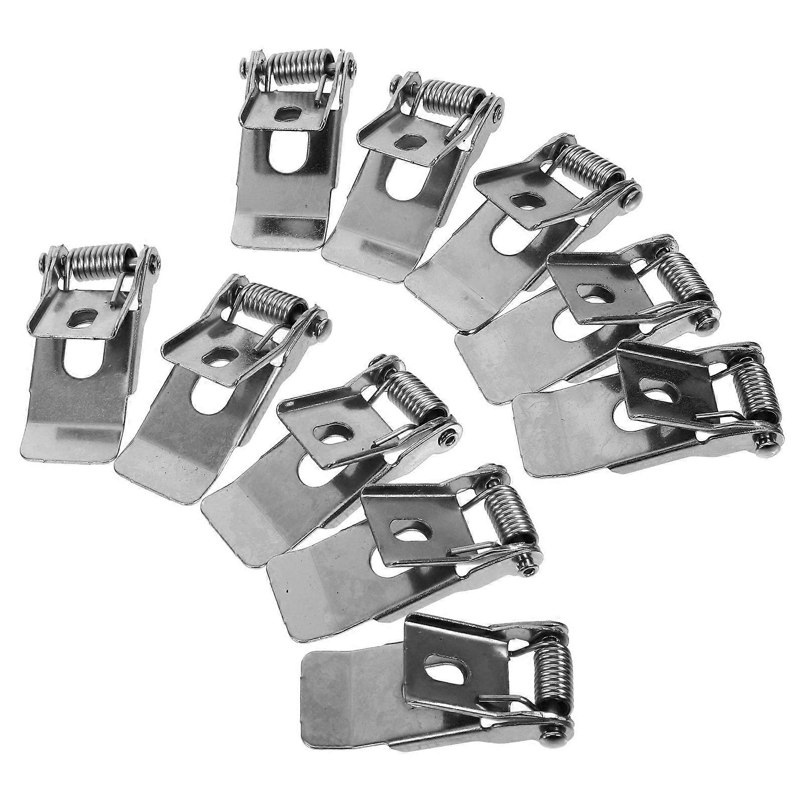 10pcs Downlight Spring Clips for Ceiling Light Retaining Clamps Recessed Panel Lamp Holder Easy Install Durable Fixing Accessories for LED Spotlights