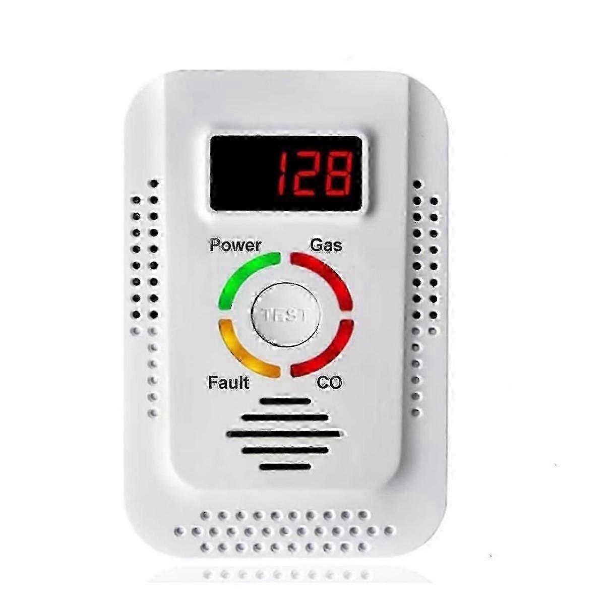 Natural Gas Detector and Carbon Monoxide CO Detector,Combustible Gas Detector Monitor for Co, Methane in Kitchen-EU Plug g2024131650