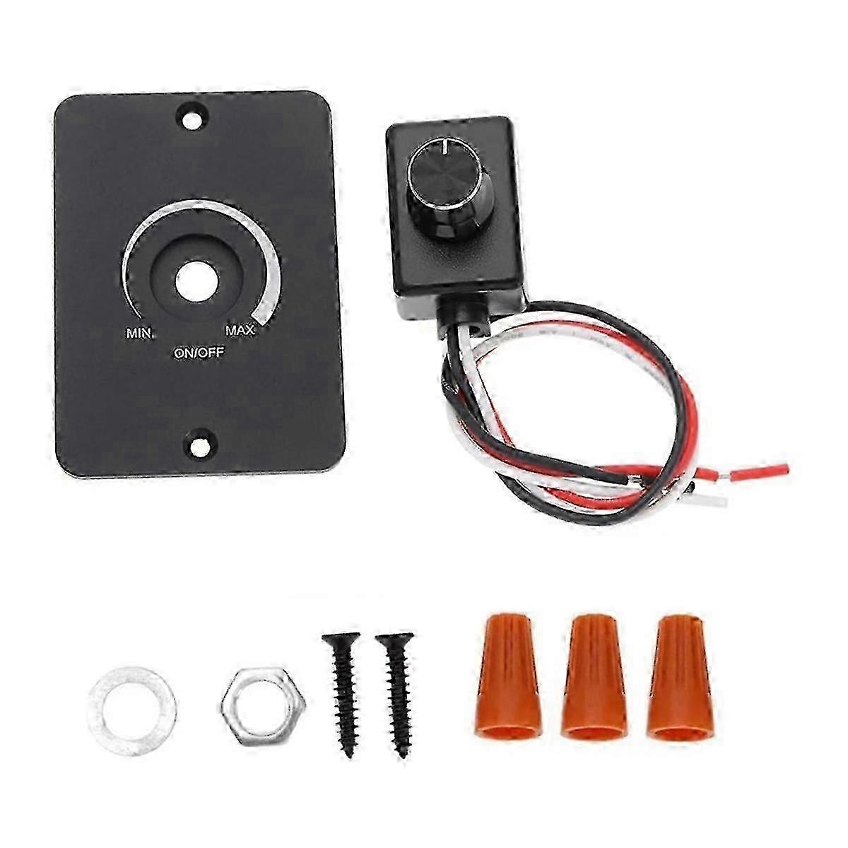 Compatible PWM Light Dimmer with Rotary Knob for Easy Installation RV Experience 12V Light DimmerBlack SZRH A-S
