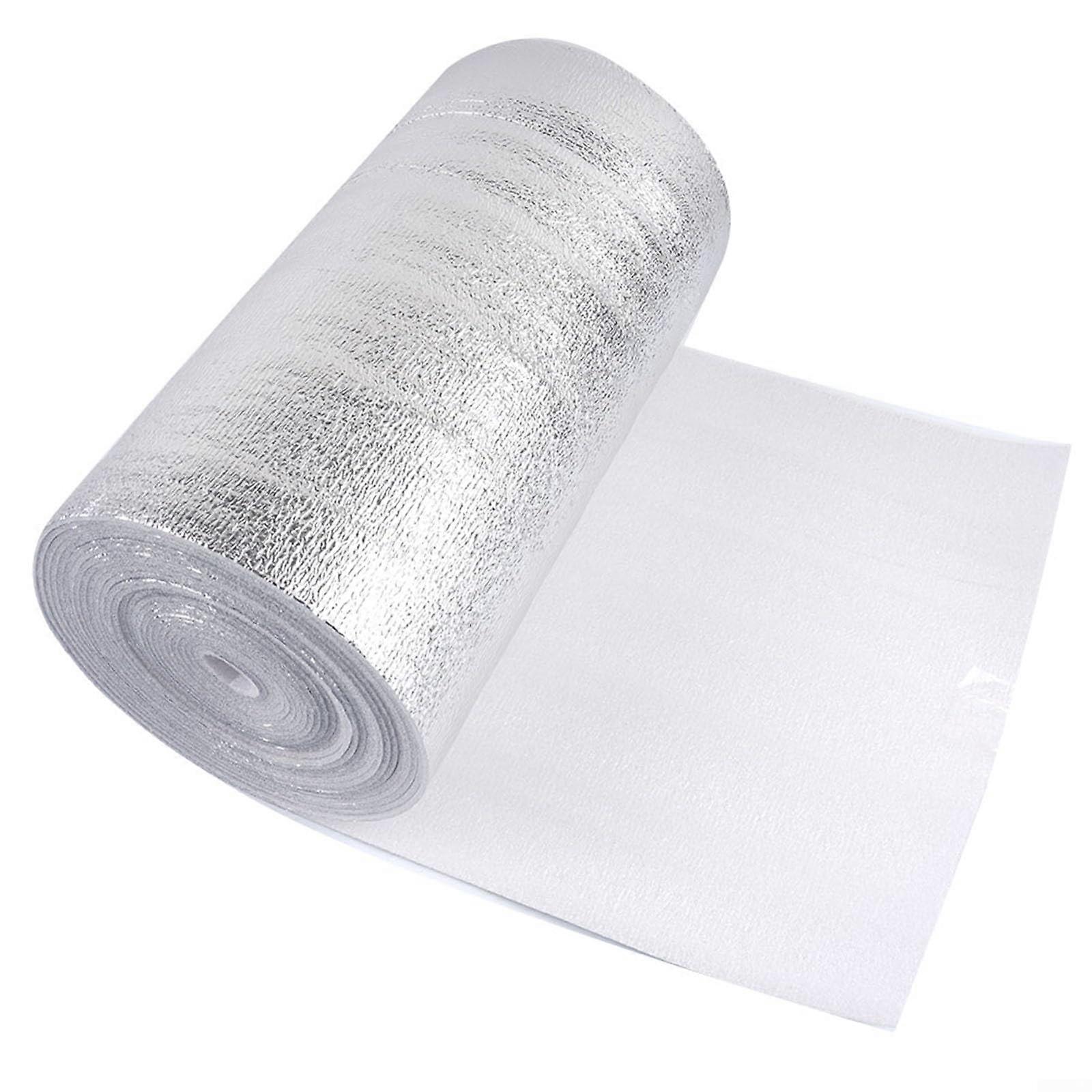 Reflective Bubble Insulation Foil, Wall Aluminum Foil, Thermal Insulation, 8.4 x 0.6 m