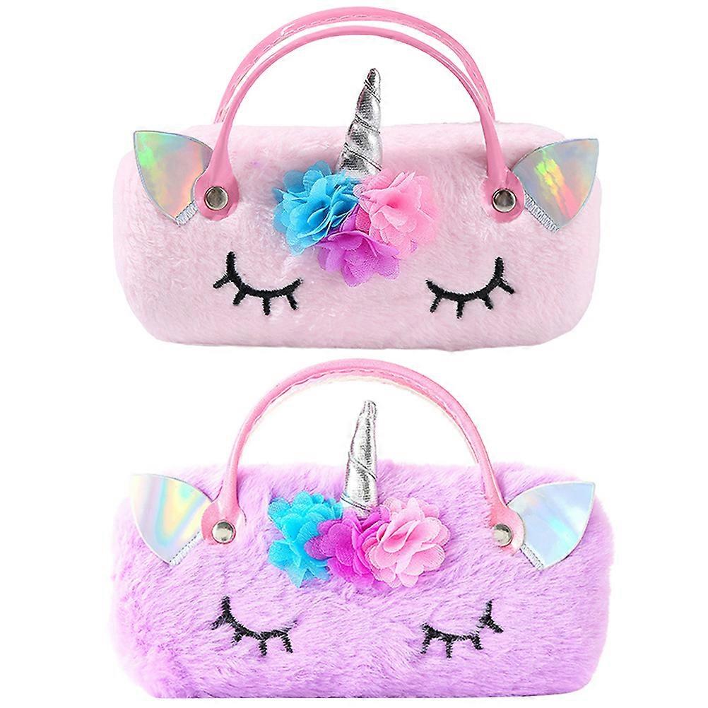 Eyeglass Holder Adorable Glasses Case For Women And Children Daily Use 2Set