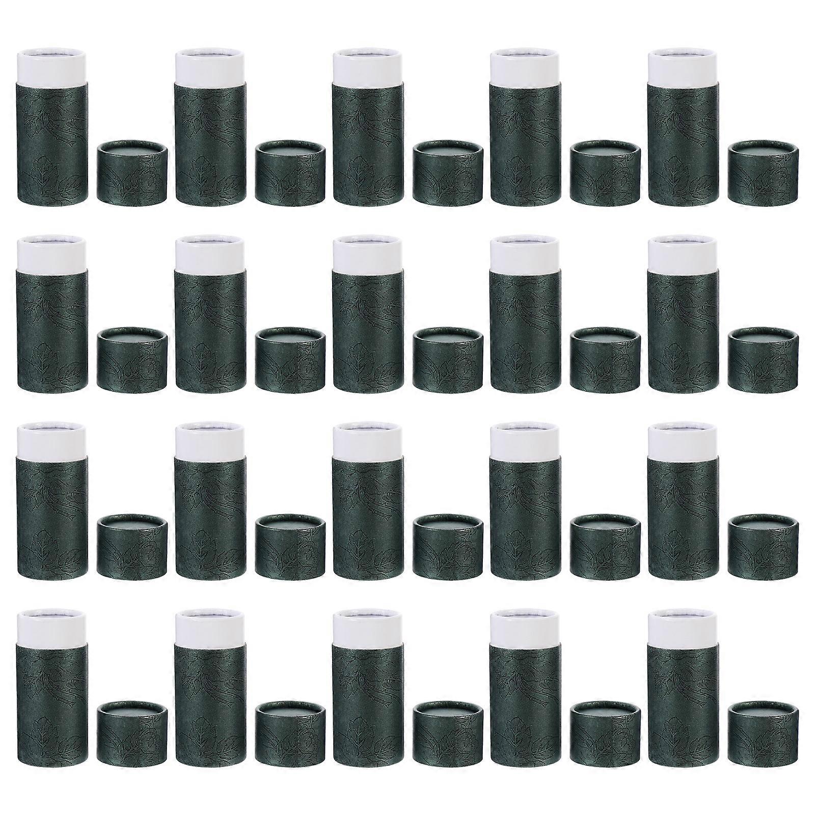 Cylinder Storage Box Oil Bottle Paper Gift Boxes Essential Oils Storage Surface Paper Laminating Tube 20Pack