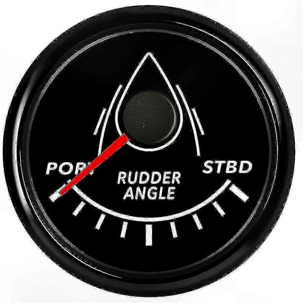 52mm Marine Rudder Position Indicator Waterproof Red Backlight With 0-190 Ohm Rudder Mating Sensor 1