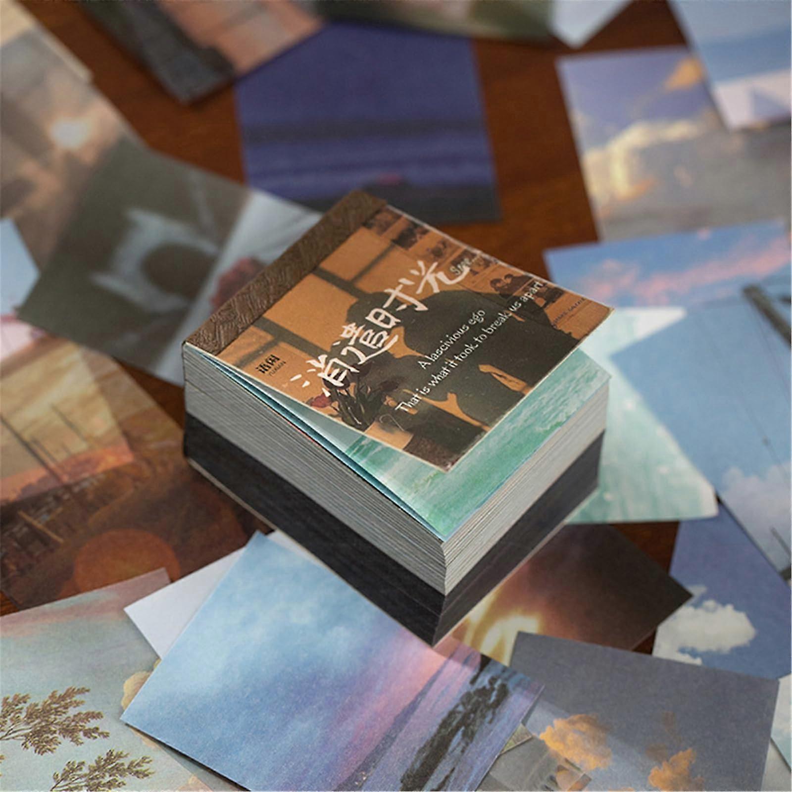 Retro Craft Paper Decoration Paper Memo Pad Small Notebook Multifunctional Writing Block School Supplies