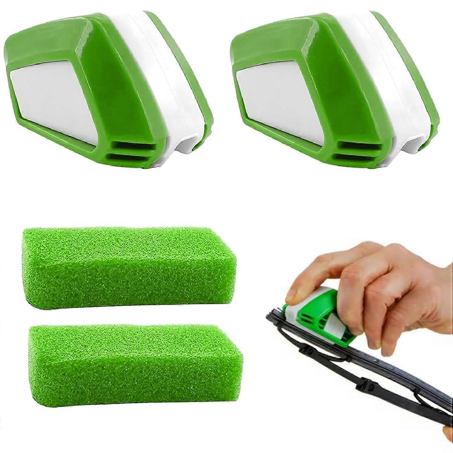 Windscreen Wiper Recutter and Repair Tool Kit, 2-Piece Wiper Blade Sharpener for Most Car Models