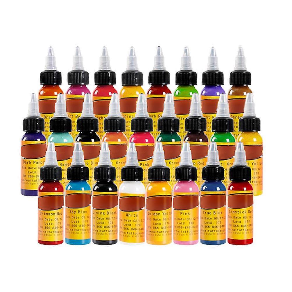 25Pcs Optional Color Pigment Kit For Artists And Professionals 30Ml Skin Coloring Easy To Absorb