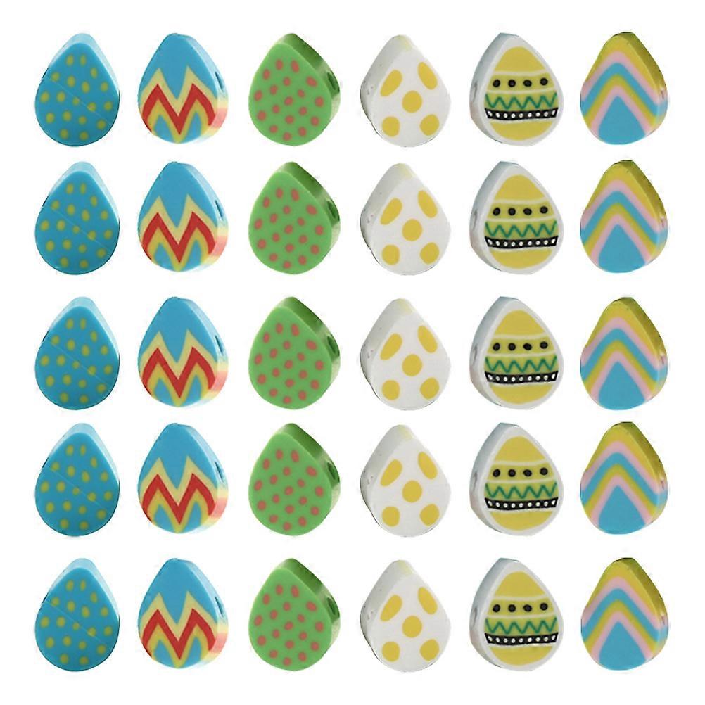 Easter Theme Polymer Beads 100pcs for DIY Jewelry Making Loose Beads for Bracelets Necklaces Crafts Creative Projects
