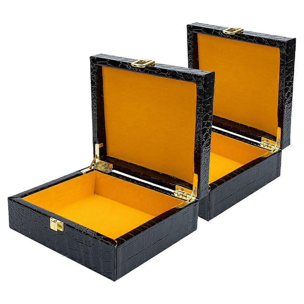 Portable Cigar Box with Buckle – 2pcs Travel Humidor Organizer for Outdoor Use – Stylish Design