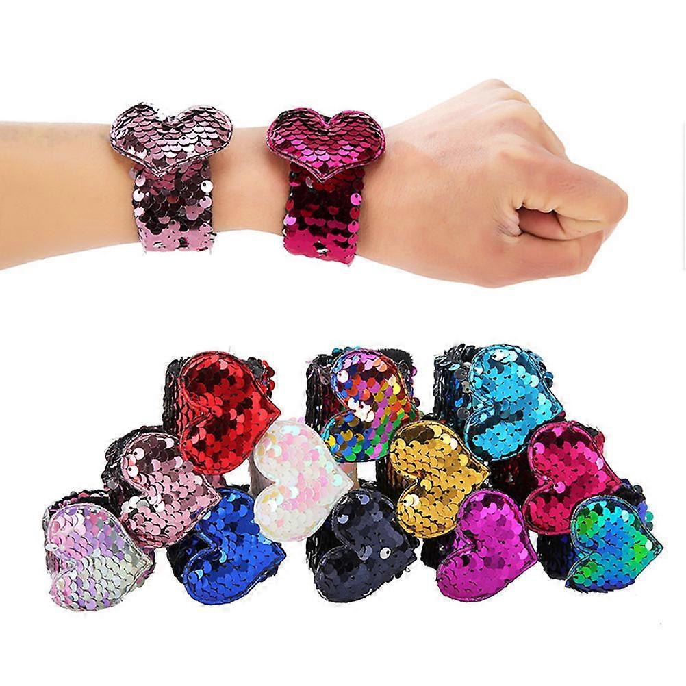 Assorted Color Snap Ring Bracelets for Wearing Comfortable Kids Events 16PCS