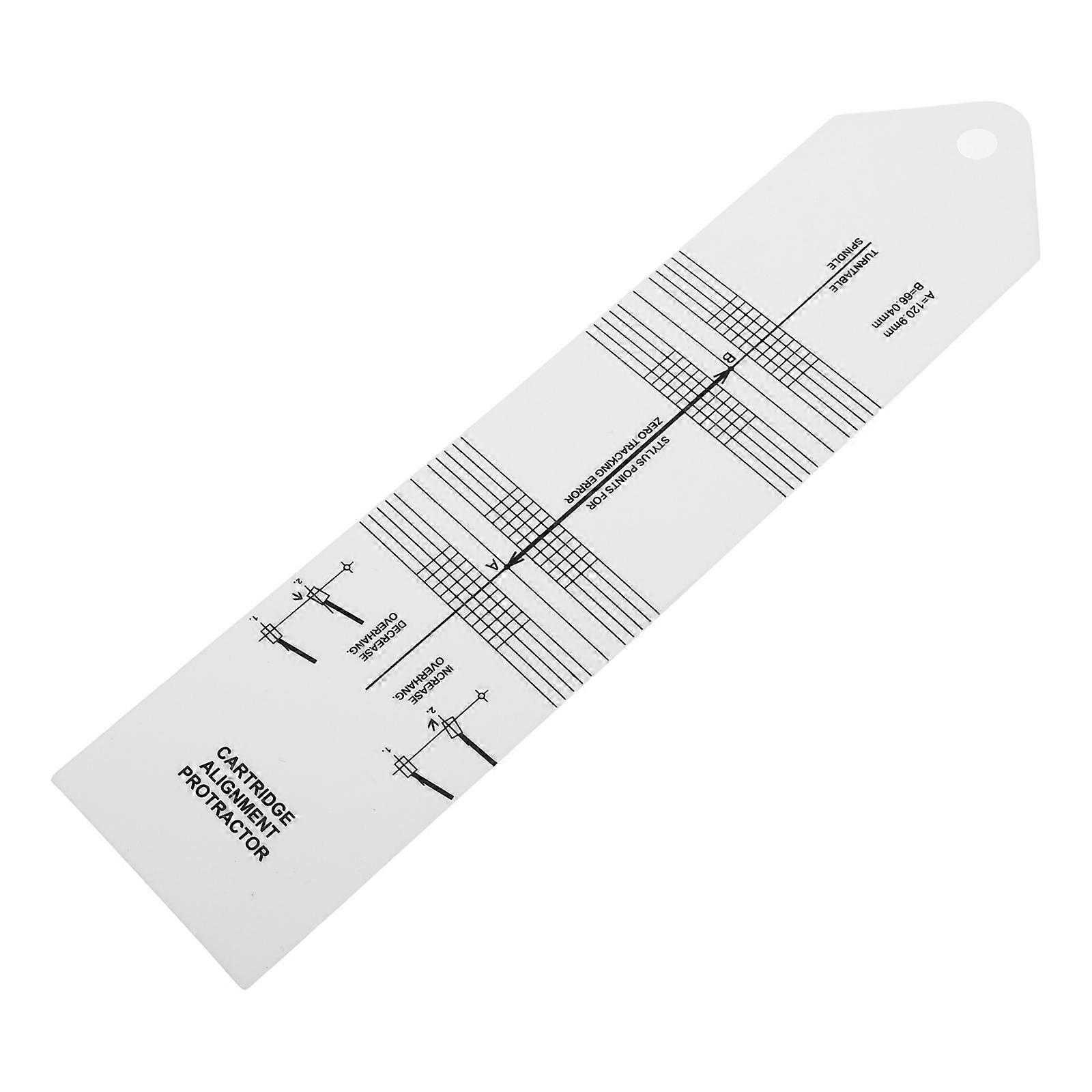 Turntable Cartridge Alignment Tool Vinyl Record Protractor for Accurate Setup