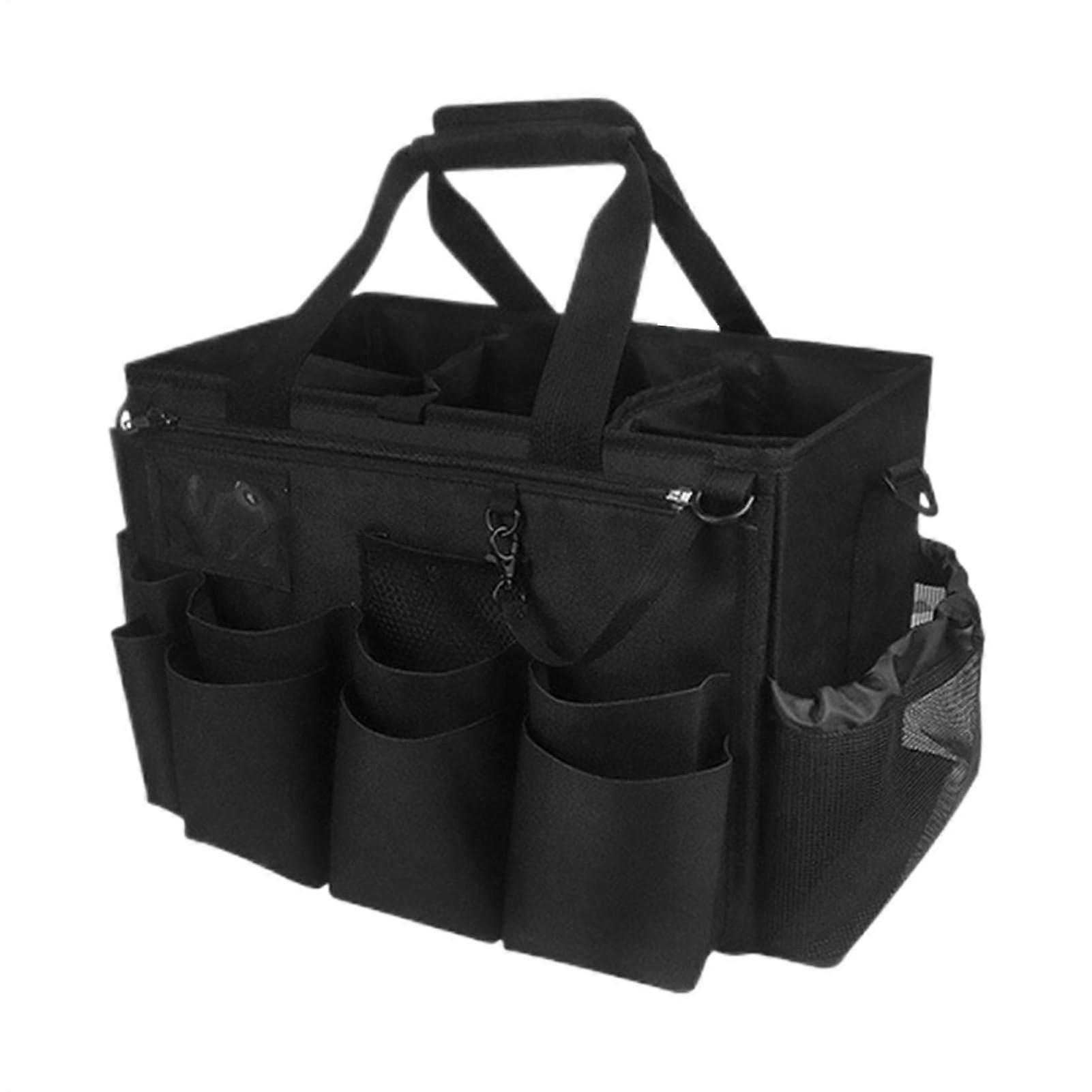 Foldable Cleaning Carry Bag, Waterproof Tote for Dusters, Cleaners, Gloves
