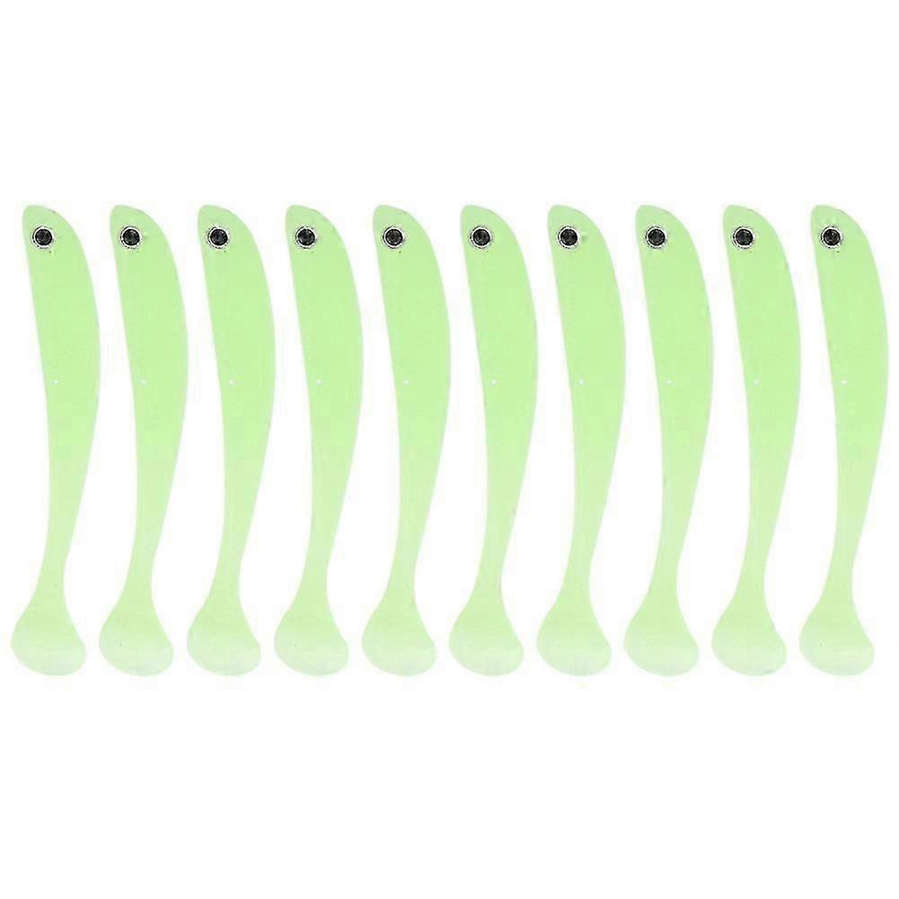Luminous T Tail Soft Worm Artificial Bait Lures Fishing Tackle Accessories 10PCS AR41