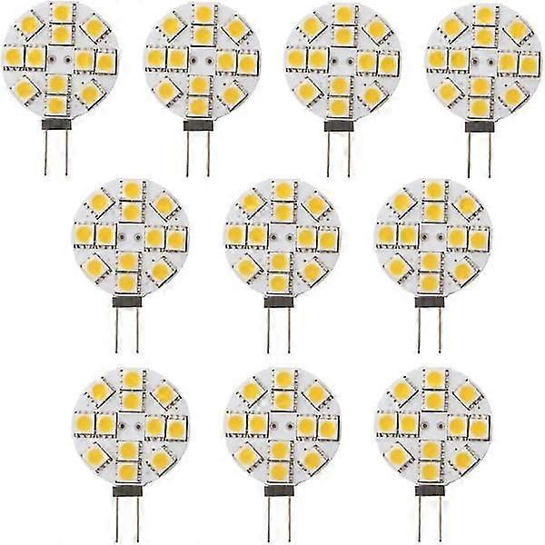 10x G4 LED Bulb Non-dimmable, Warm White 2700K, DC 12V Replacement