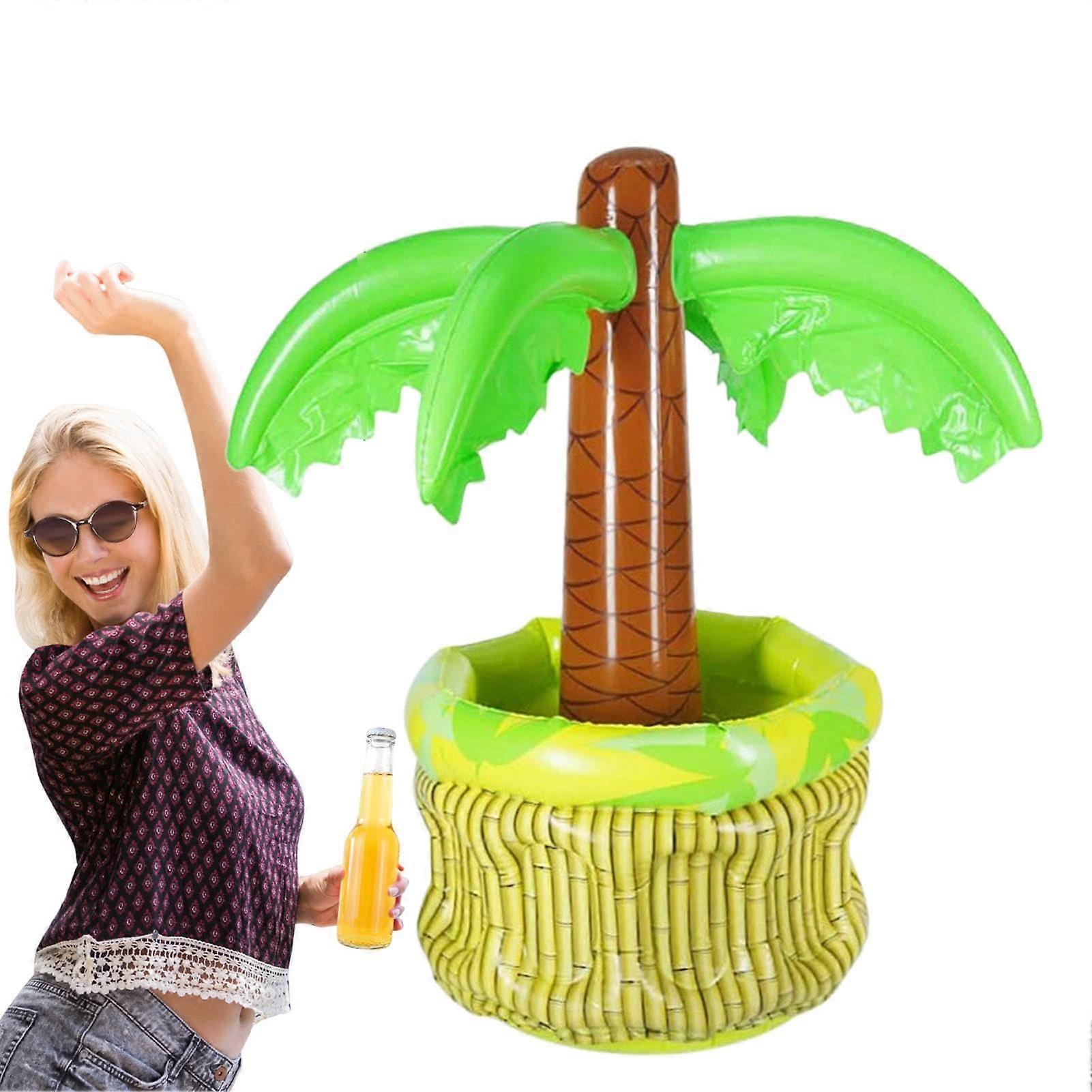 Drinks Cooler for Tree, Inflatable Palm Cooler for Outdoor Party, Inflatable Ice Bucket, Inflatable Ice Bucket, Picnic Cooler, Inflatable Palm Bucket