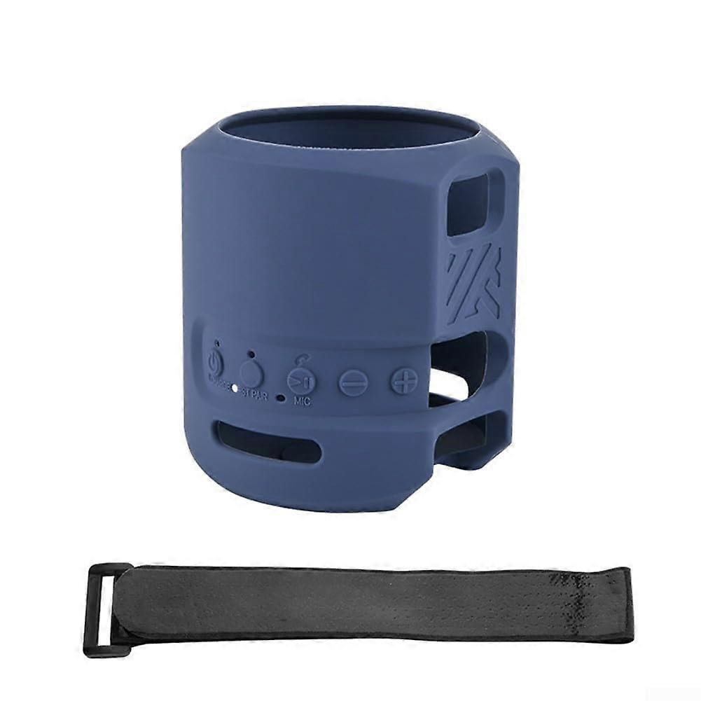 SRSXB13 Speaker Silicone Case with Detachable Strap, Waterproof Cover, Easy Access to Buttons and Ports for Indoor and Outdoor Use (Blue)