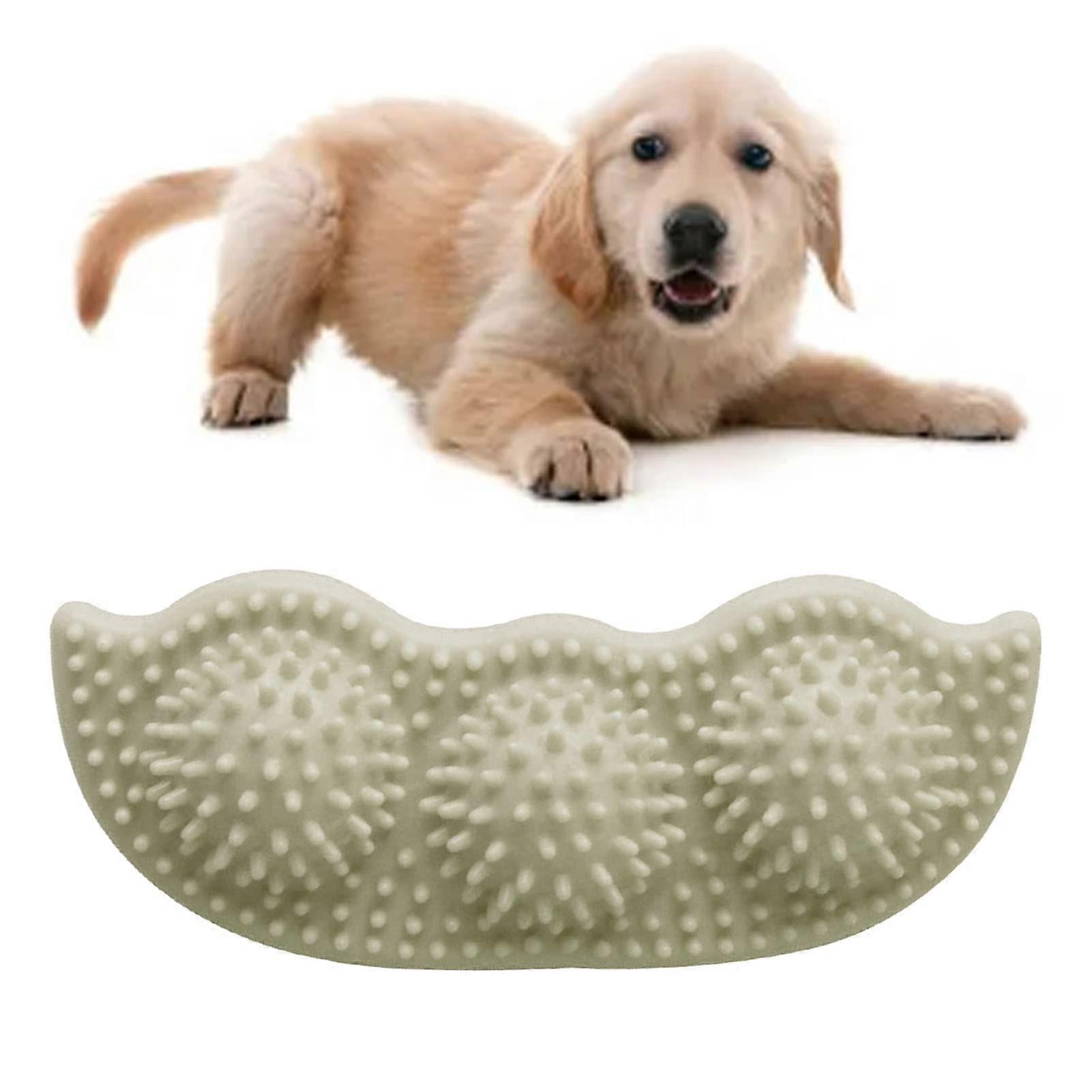 Pet Teething Toy - Green Pea Shaped TPR Dog Chew Toy, Interactive Lightweight Design for Camping and Grass Play