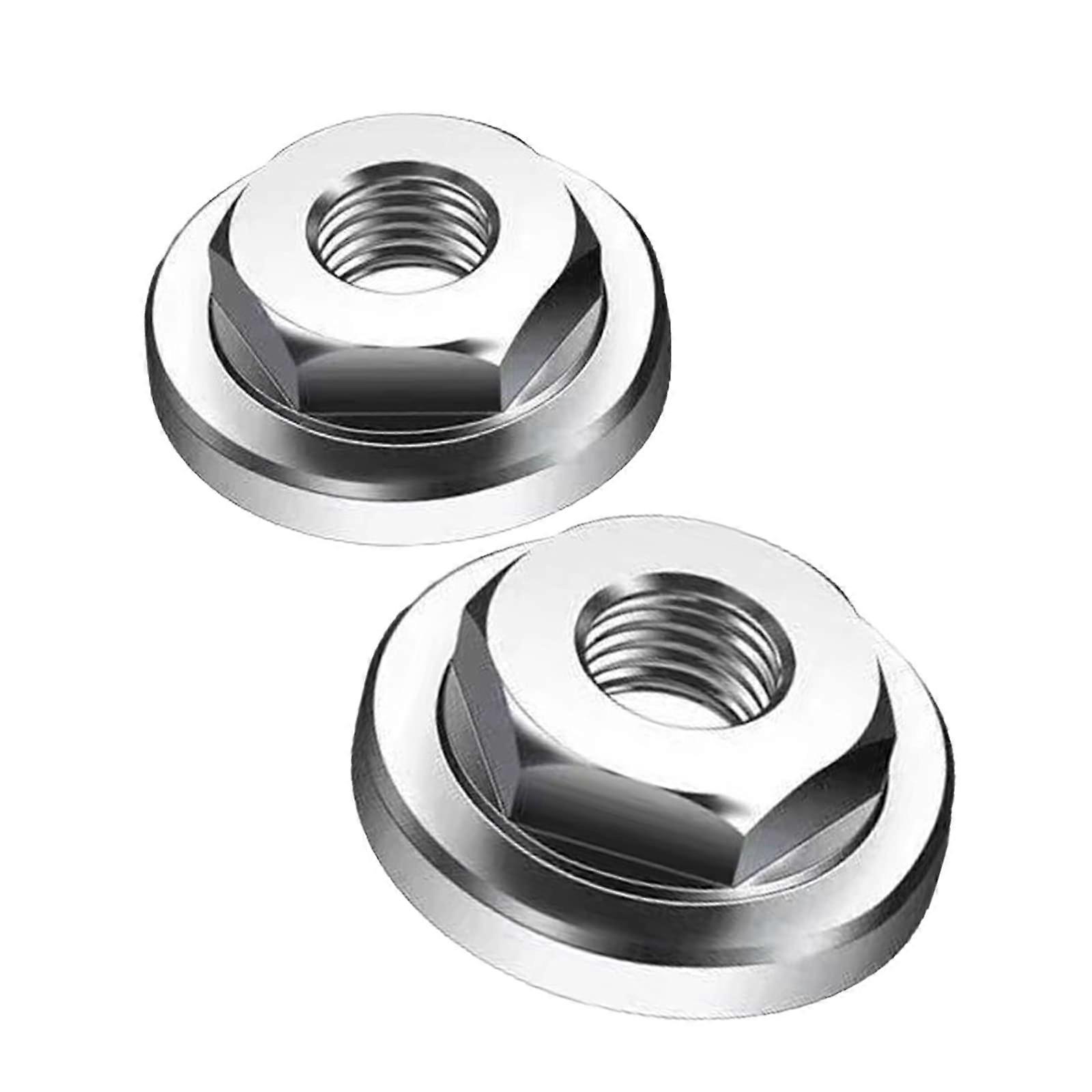 2 PCS Hexagonal Platen Sturdy Hex Nuts for Angle Grinder Modification, Heavy Duty Universal Fit, Durable Metal Construction