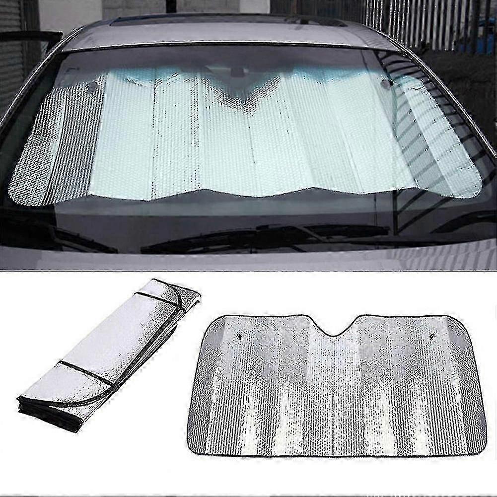 Car Front Rigid Windscreen Sunshade Sun Shade Visor Screen Cover 140 X 70cm