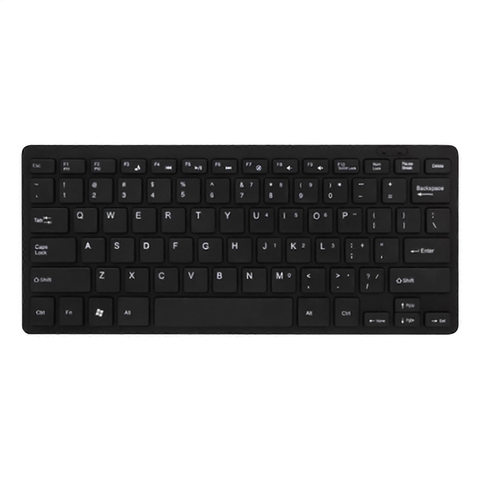 Laptop Keyboard, Wireless Keyboard, Low Noise Lightweight Typing Device, Silent Typing, UltraSlim for Laptop Tablet, Black White