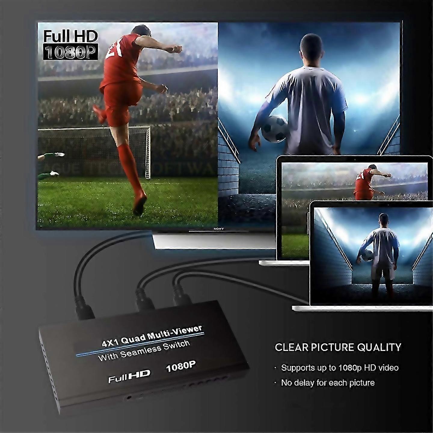 For Compatible 4x1 Multiviewer For Video Conversion Eu