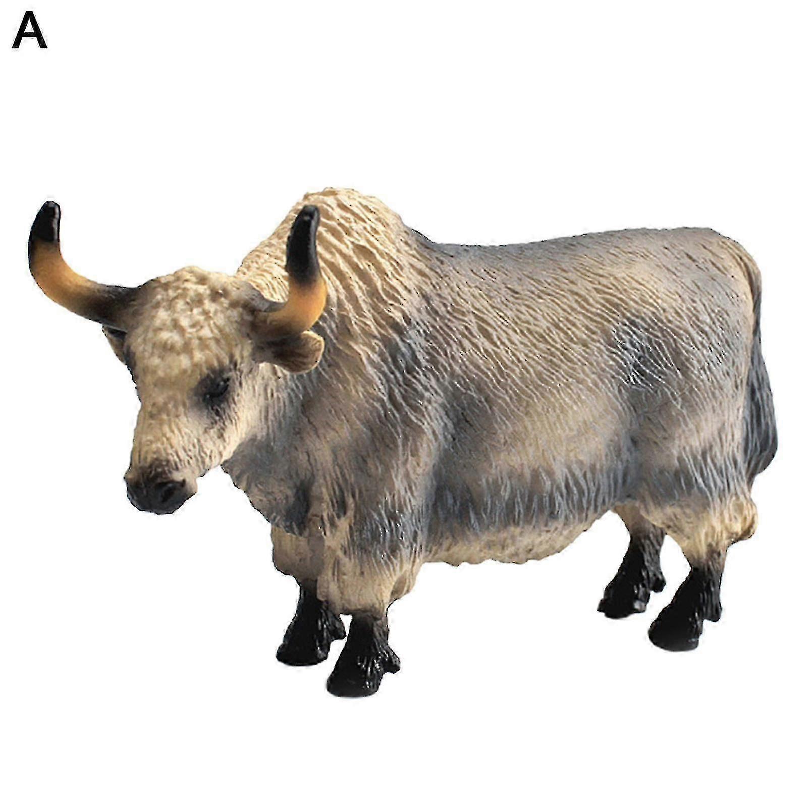 Realistic Yak and Bull Model, A Novelty Simulation Action Figure Educational Toy for Kids